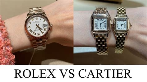 cartier watches vs rolex.